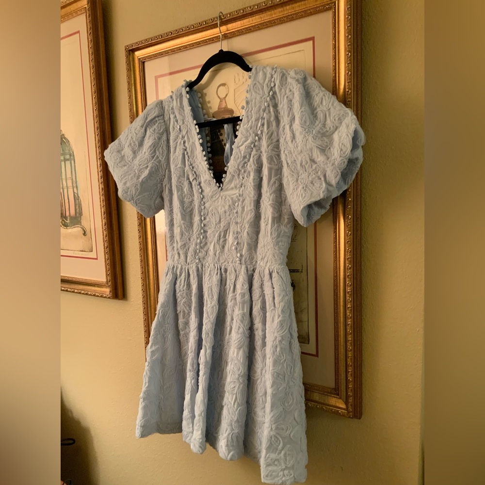 new with tags baby blue dress